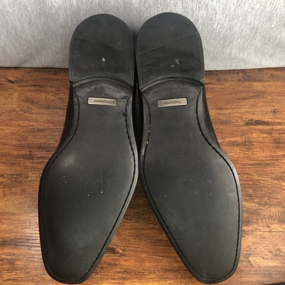 Magnanni Men’s Federico Oxford Dress Shoe Sz 11.5 Black Leather Cap Toe GUC - Picture 9 of 11